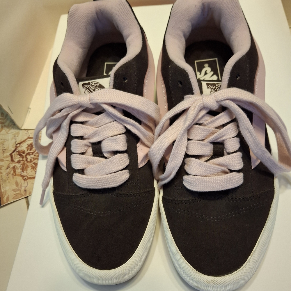 Vans Brown and Pink Athletic Shoes